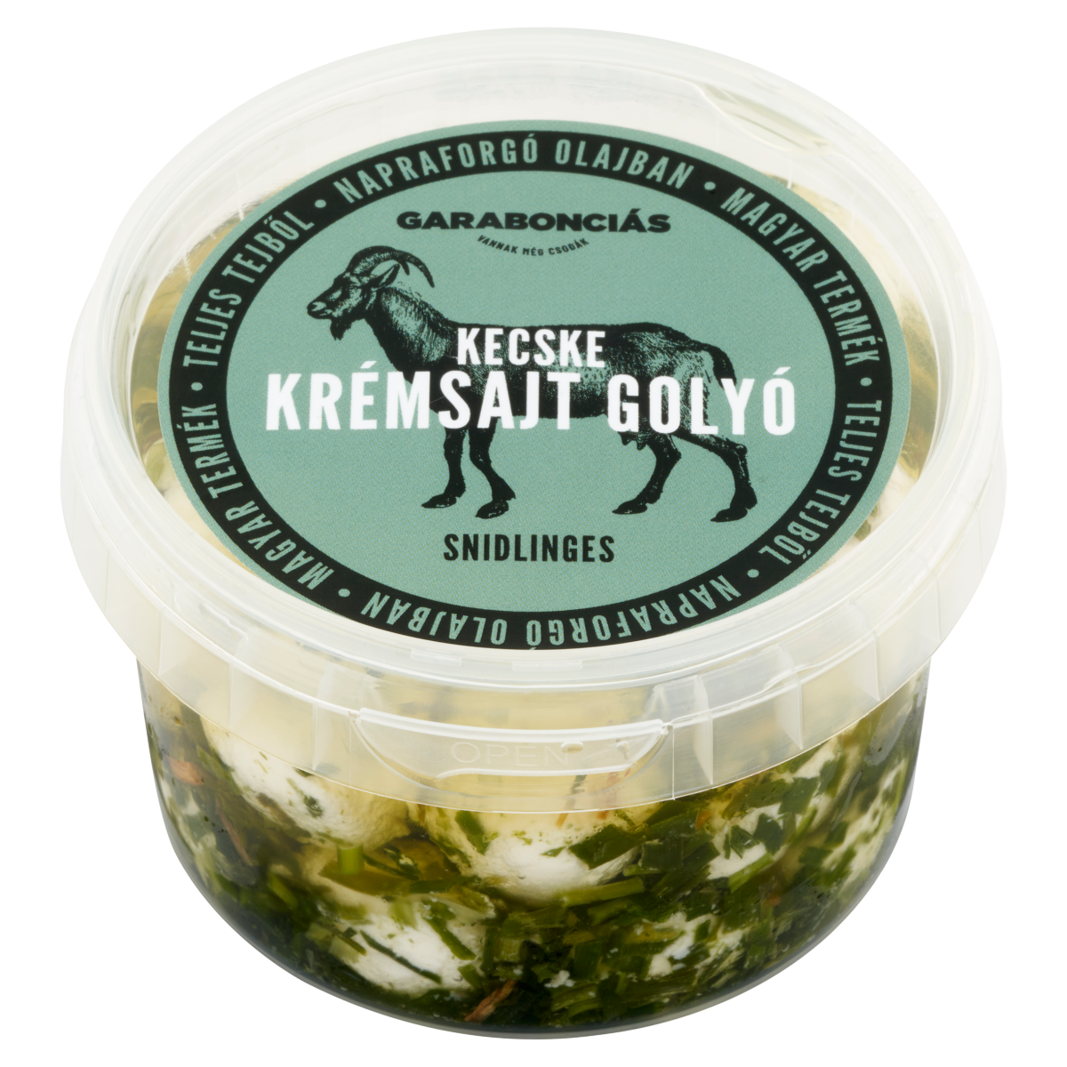 Garabonciás bazsalikomos kecske krémsajt golyó napraforgó olajban 250 g
