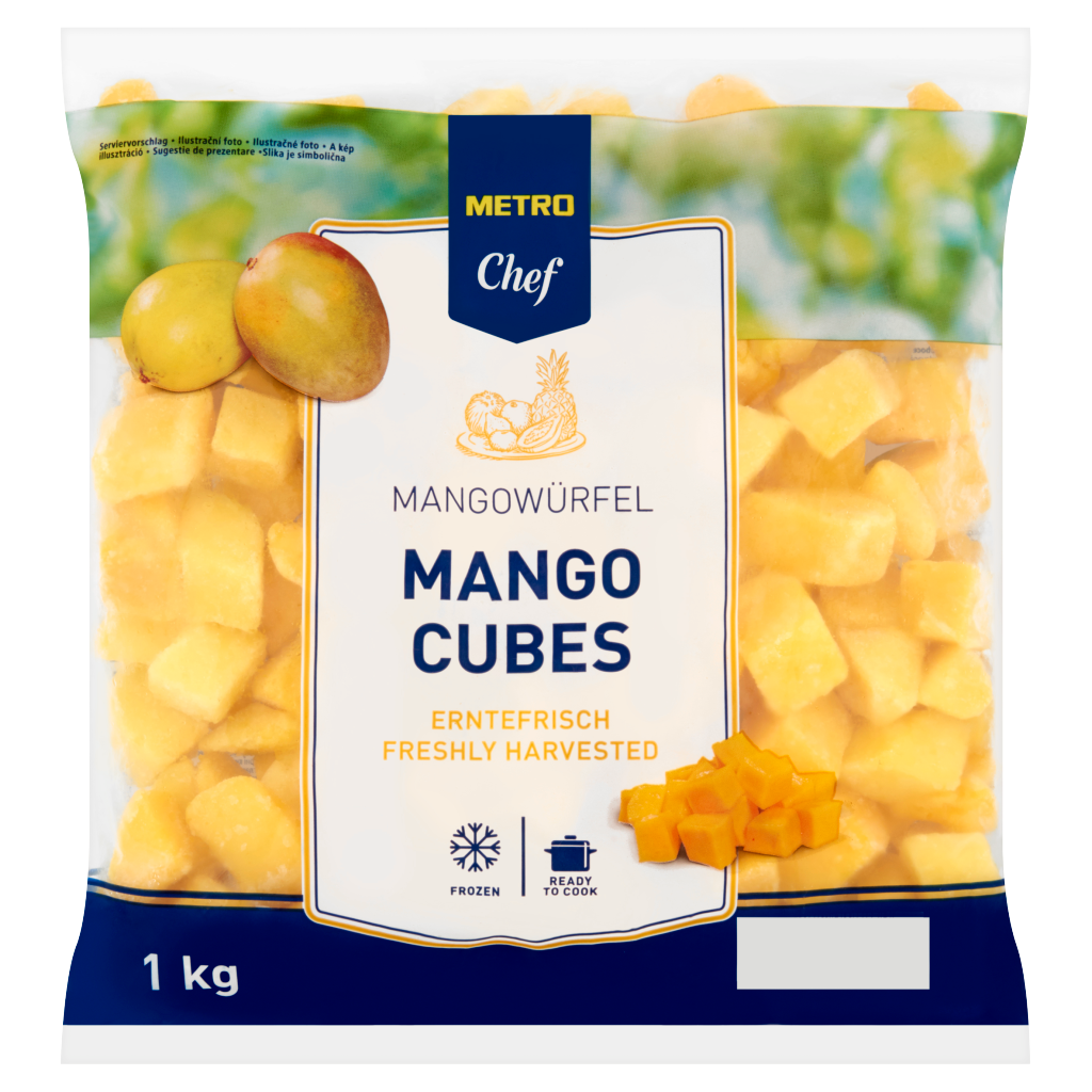 METRO Chef Gyorsfagyasztott Kockázott Mangó 1 kg