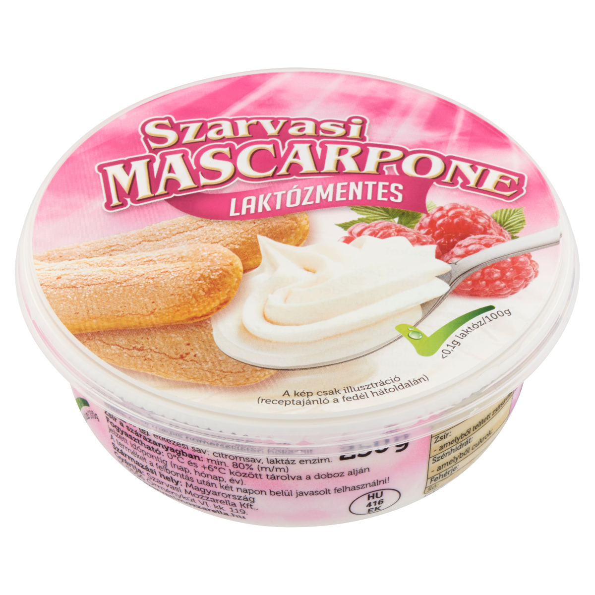 Szarvasi laktózmentes mascarpone krémsajt 250 g