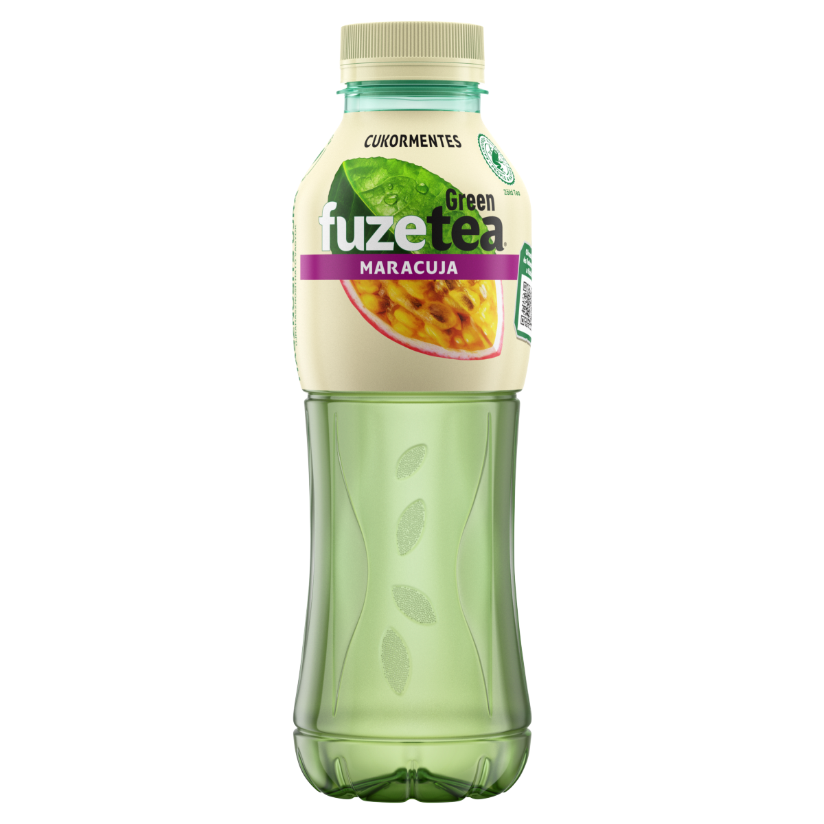 fuzetea energiamentes, szénsavmentes maracujaízű üdítőital zöld tea kivonattal 500 ml
