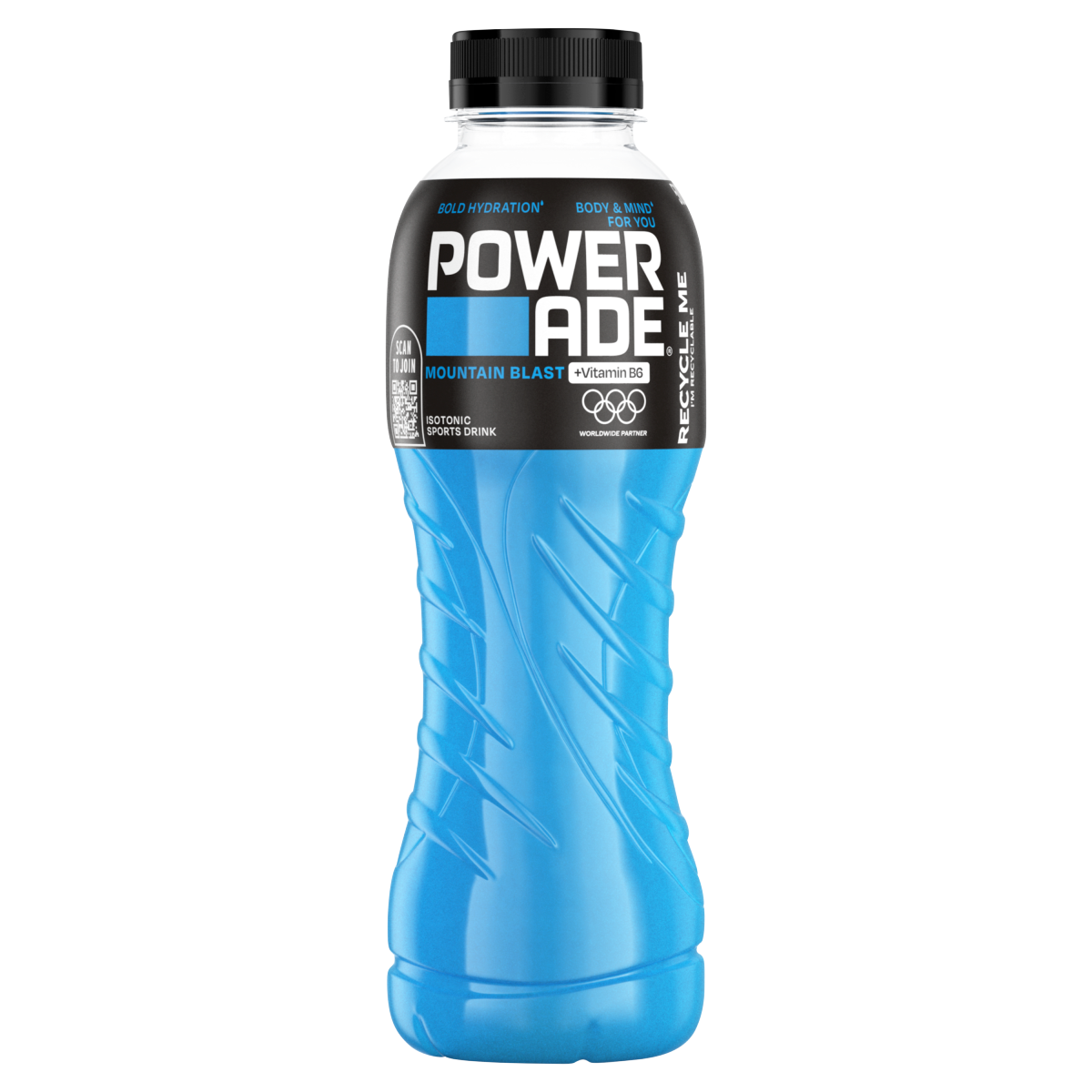 POWERADE Mountain Blast szénsavmentes, vegyesgyümölcs-ízű izotóniás sportital 500 ml
