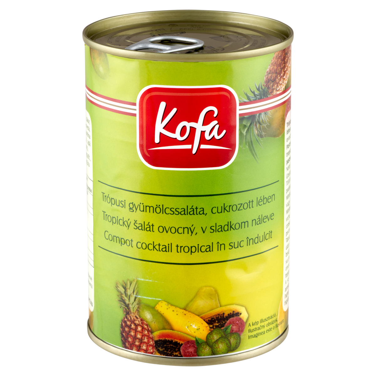 Kofa trópusi gyümölcssaláta, cukrozott lében 410 g