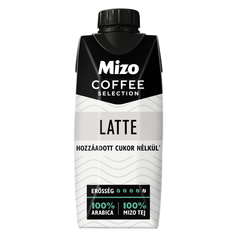 Mizo Coffee Selection Latte UHT zsírszegény kávés tej édesítőszerekkel 250 ml