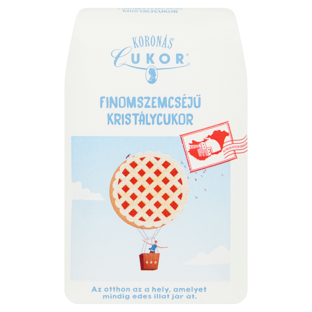 Koronás Cukor finomszemcséjű kristálycukor 1000 g