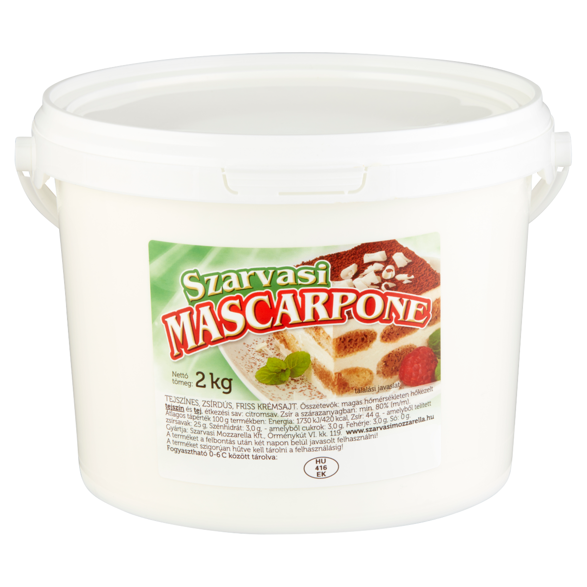 Szarvasi mascarpone krémsajt 2 kg
