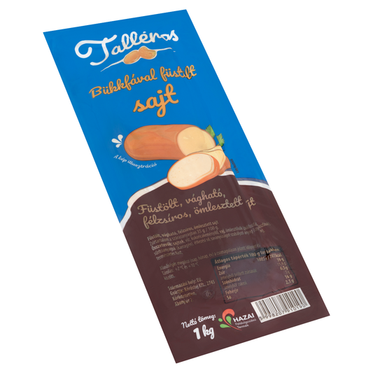 Talléros Bükkfával Füstölt, Vágható, Zsíros, Ömlesztett Sajt 1 kg