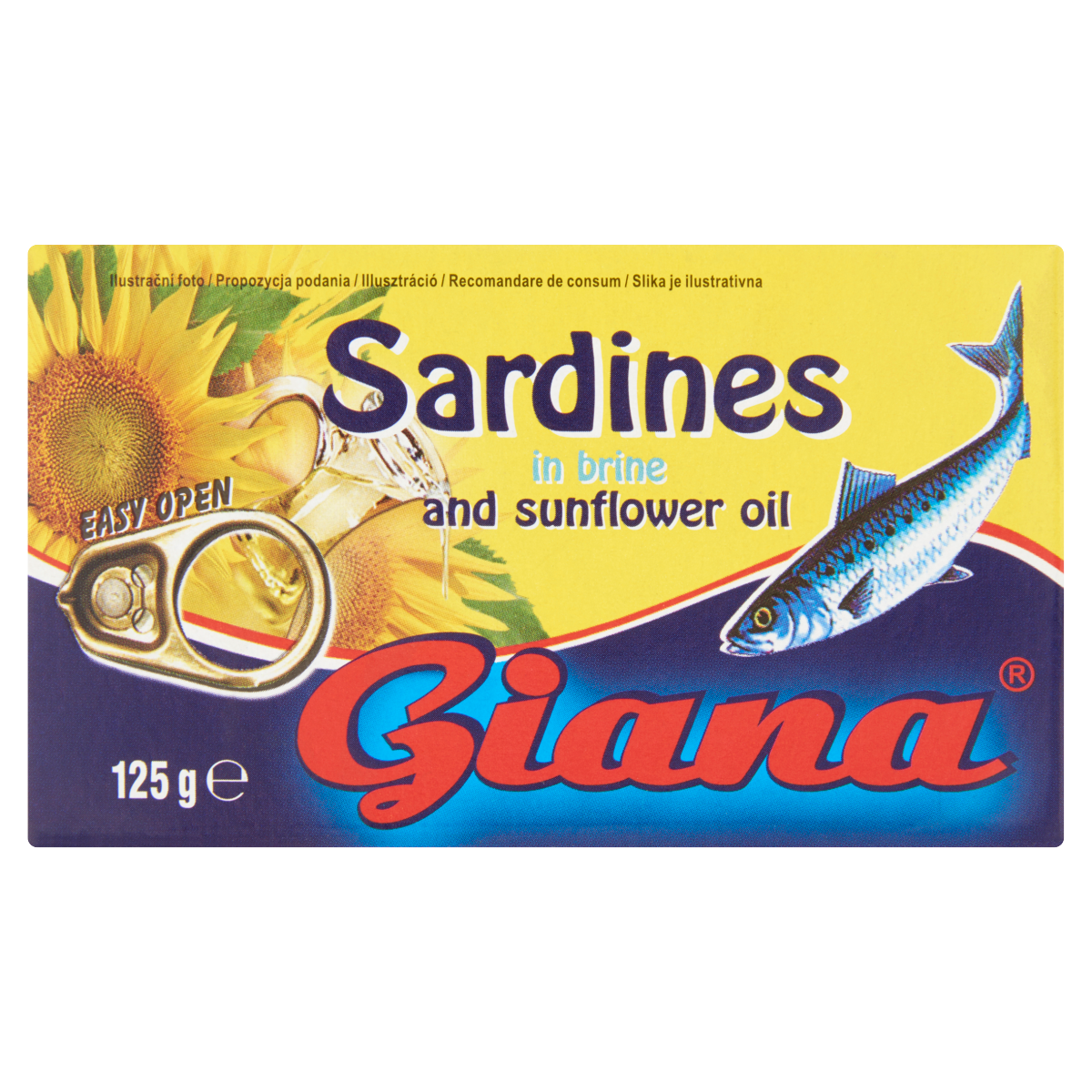 Giana Szardínia Növényi Olajban 125 g
