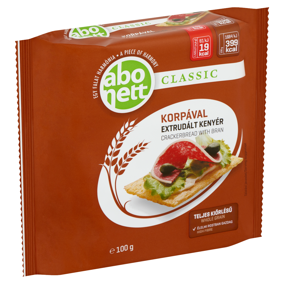 Abonett Classic extrudált kenyér korpával 100 g