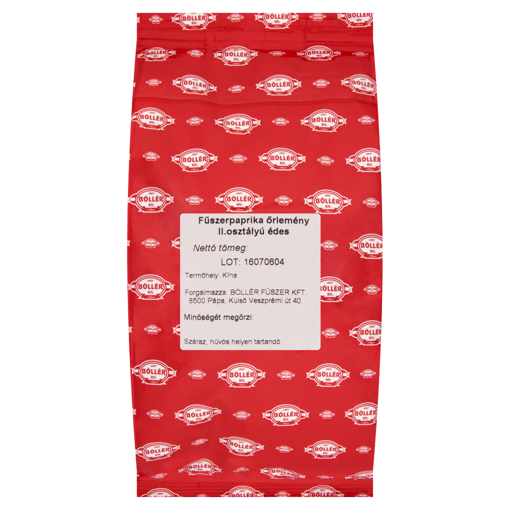 Böllér II. Osztályú Édes Fűszerpaprika Őrlemény 1 kg