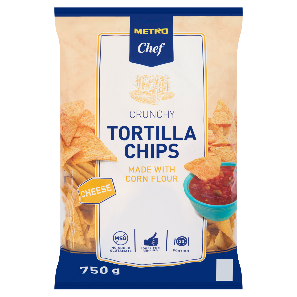 METRO Chef Tortilla Chips Cheese 750 g