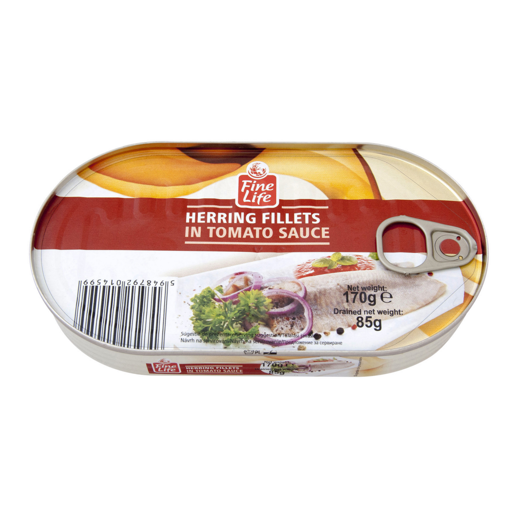 Fine Life Hering Filé Saradicsomos Szószban 170 g
