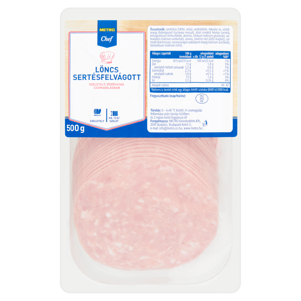 METRO Chef Szeletelt Löncs Sertésfelvágott 500 g