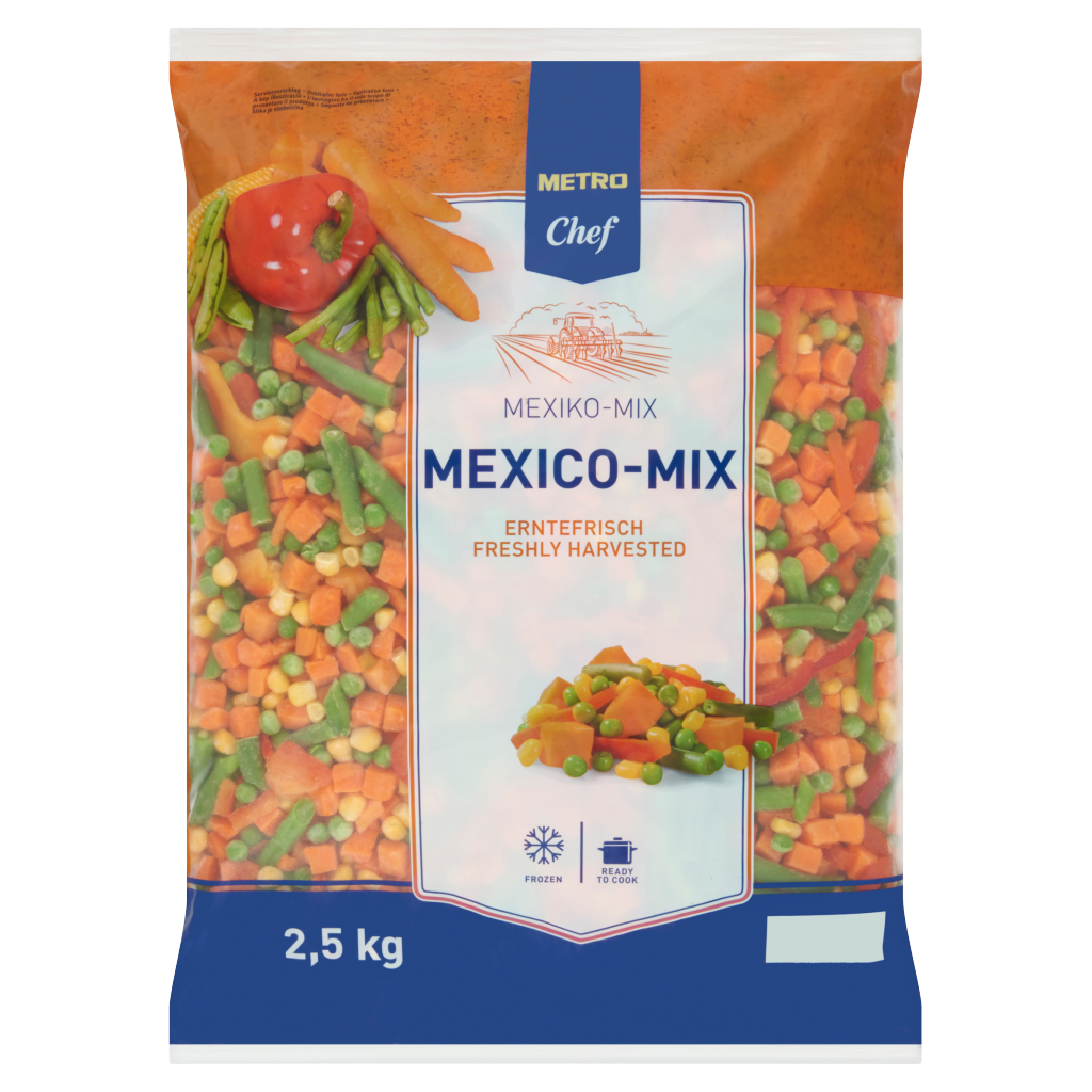 METRO Chef Gyorsfagyasztott Mexikói Zöldségkeverék 2,5 kg