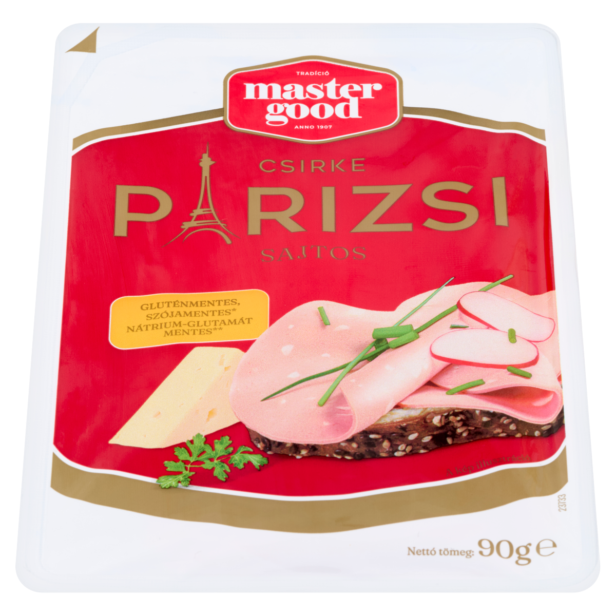 master good sága master good füstlizer szeletelt sajtos párizsi 90 g