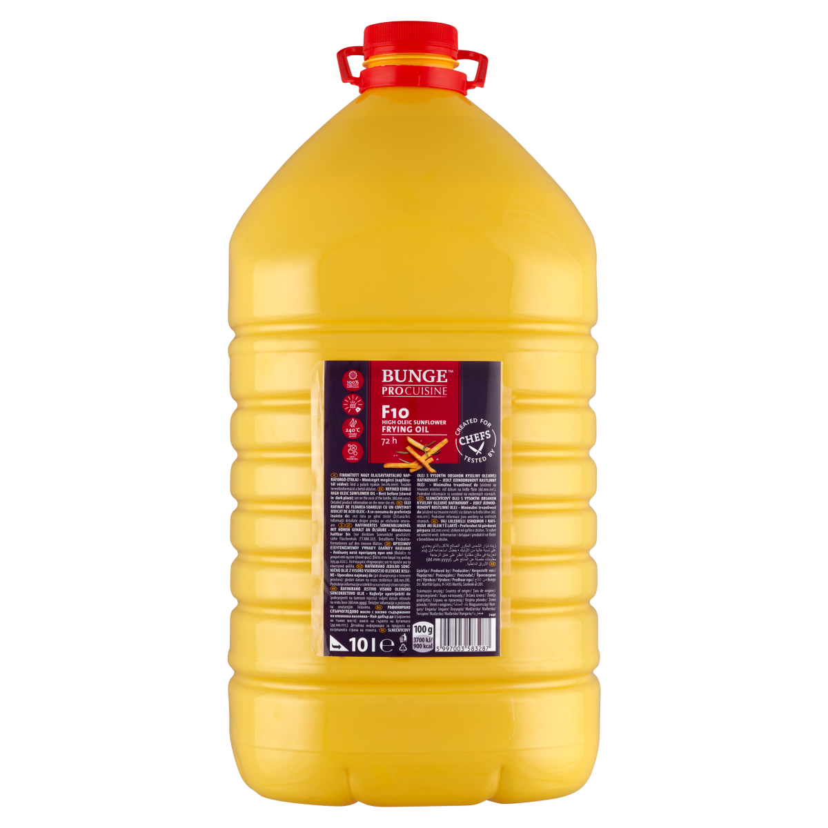 Bunge ProCuisine F10 finomított nagy olajsavtartalmú napraforgó étolaj 10 l