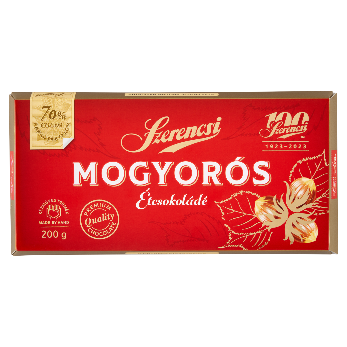 Szerencsi mogyorós étcsokoládé 200 g