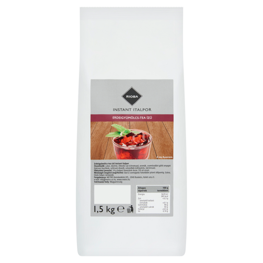 RIOBA Erdeigyümölcs-tea Ízű Instant Italpor 1,5 kg
