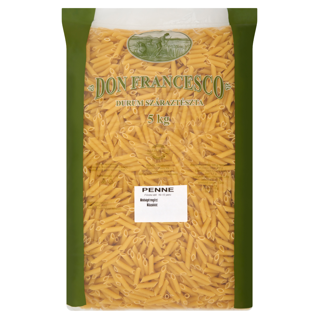 DON FRANCESCO Penne Durum Száraztészta 5 kg