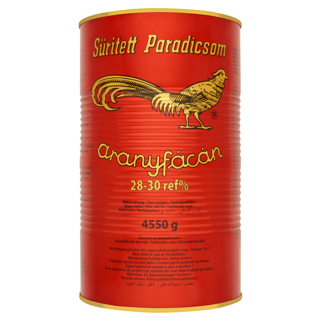 Aranyfácán Sűrített Paradicsom 28-30% 4,55 kg