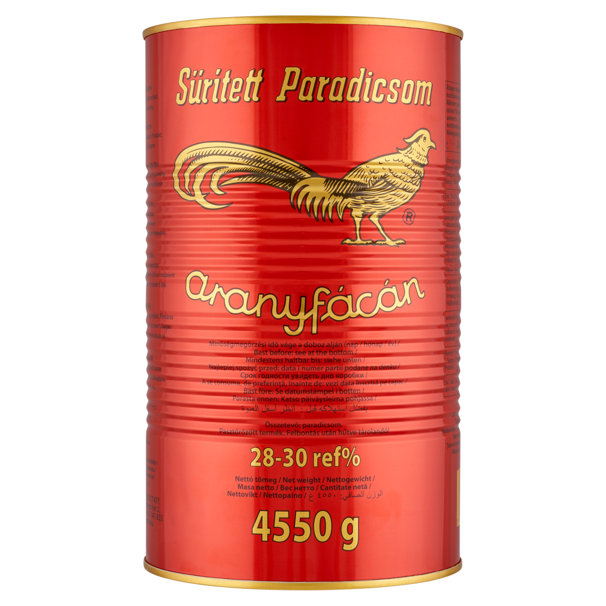 Aranyfácán Sűrített Paradicsom 28-30% 4,55 kg