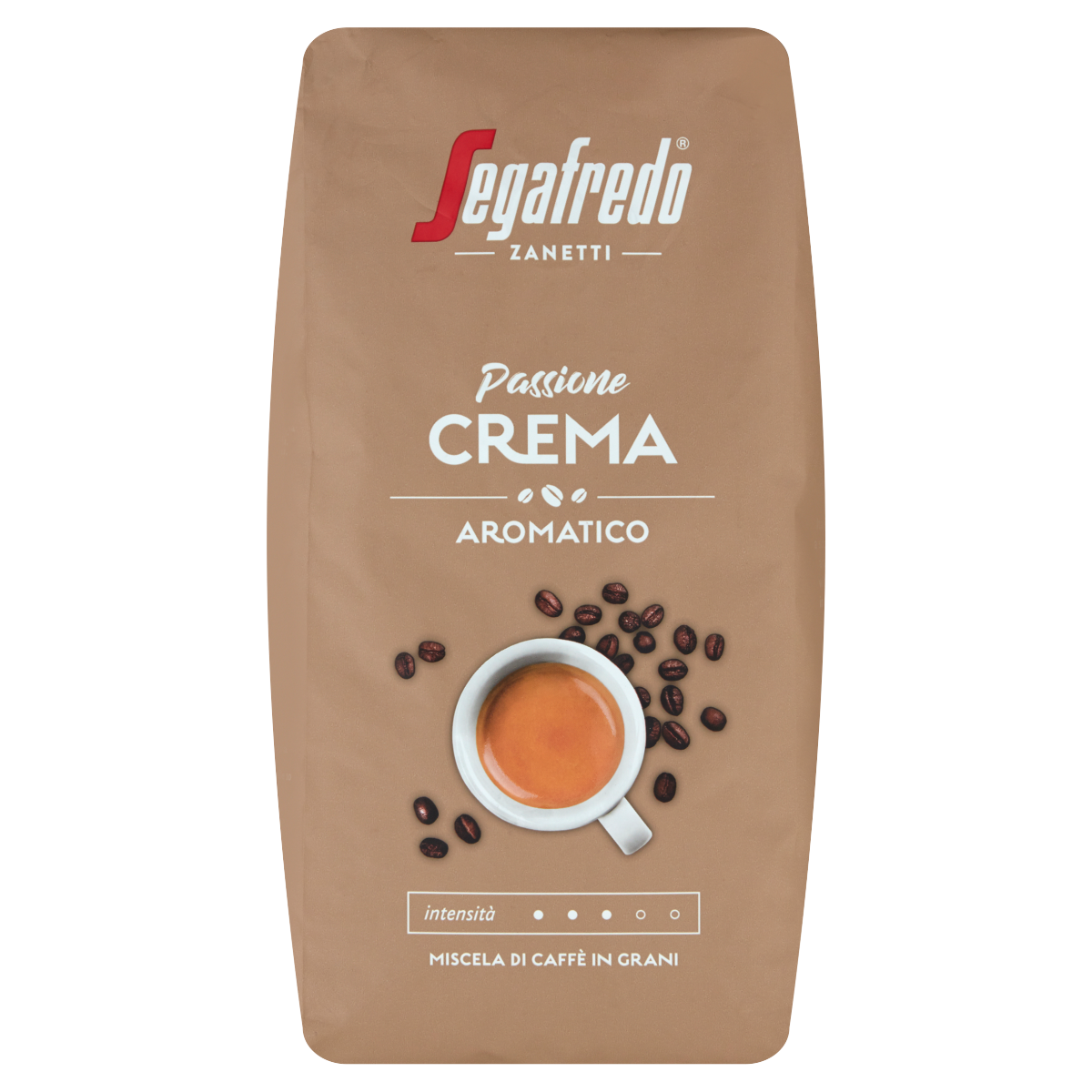 Segafredo Zanetti Passione Crema Aromatico Szemes Pörkölt Kávé 1 kg