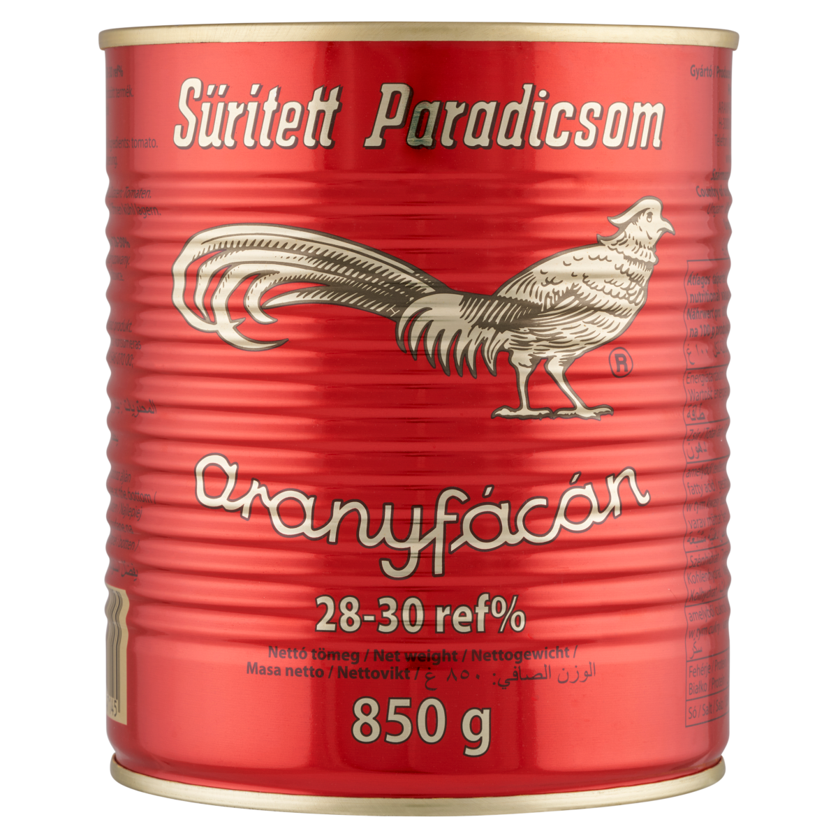Aranyfácán Sűrített Paradicsom 28-30 % 850 g