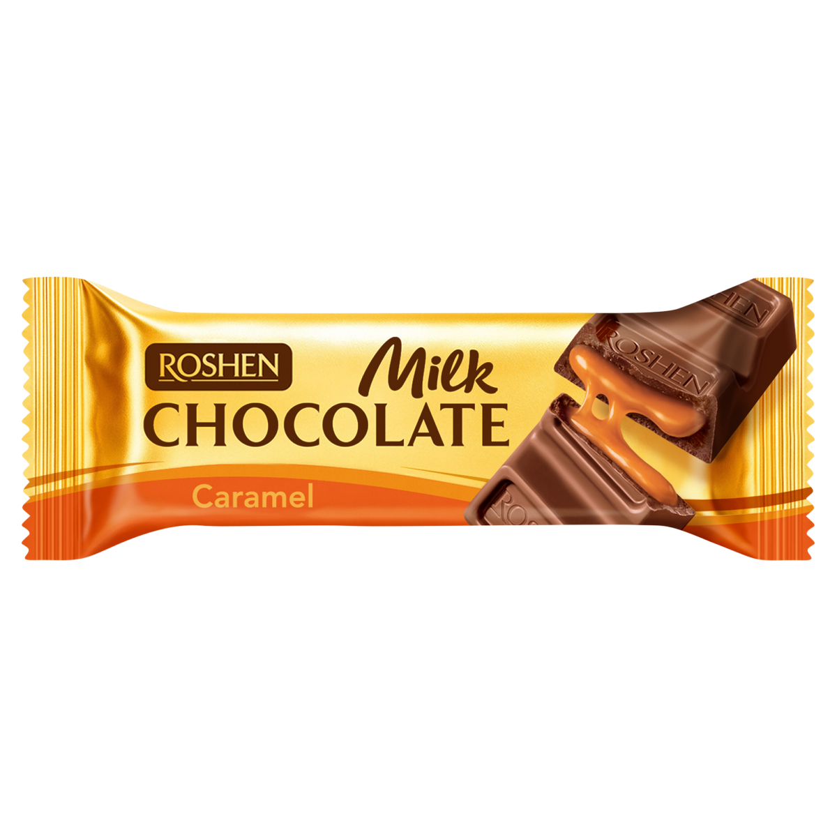 ROSHEN tejcsokoládé szelet karamell töltelékkel 30 g