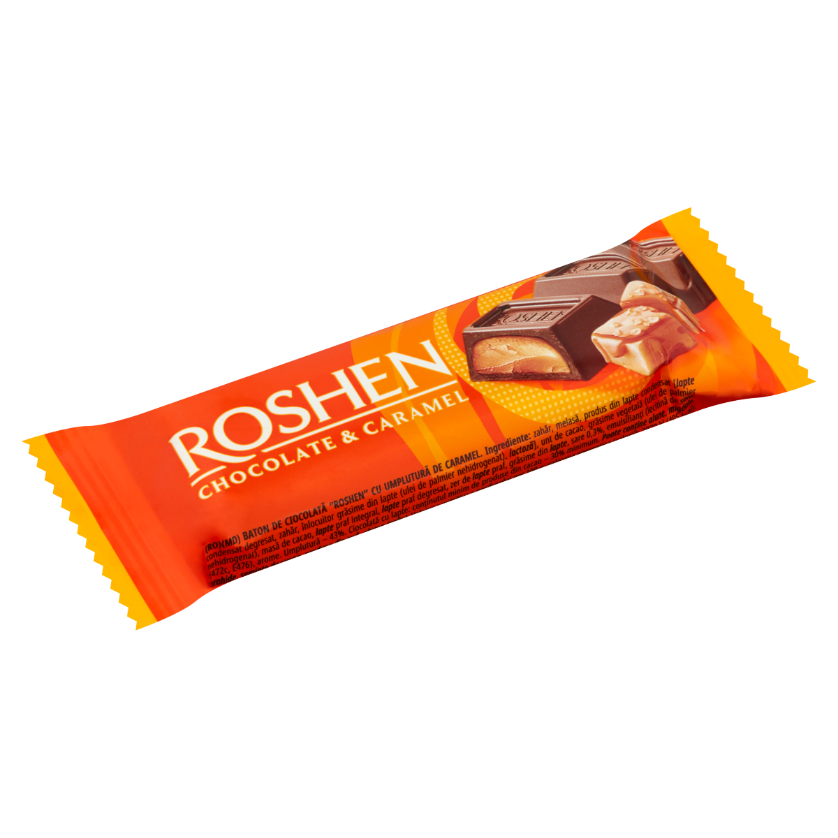 ROSHEN tejcsokoládé szelet karamell töltelékkel 30 g