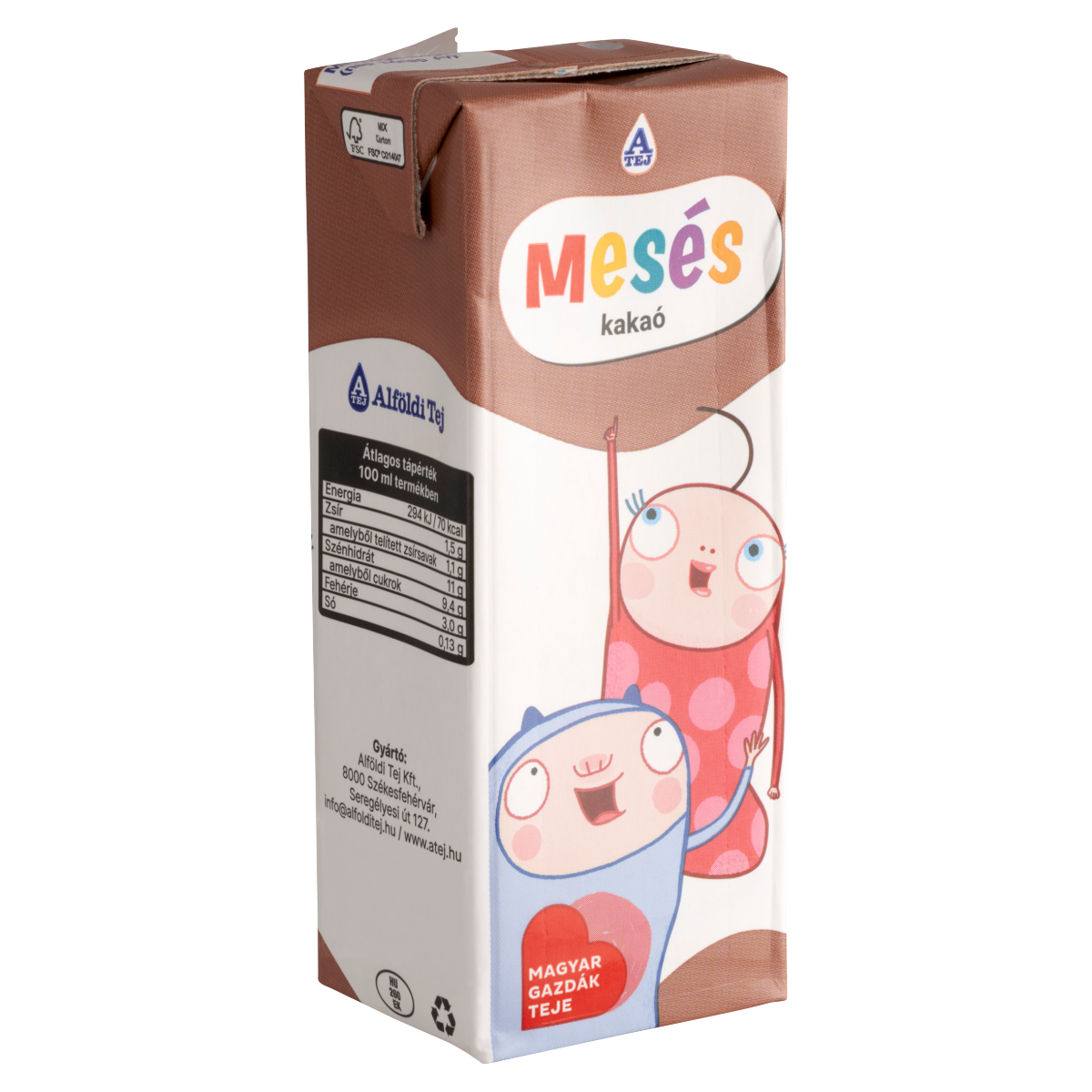 MESÉS UHT zsírszegény kakaós tej 200 ml