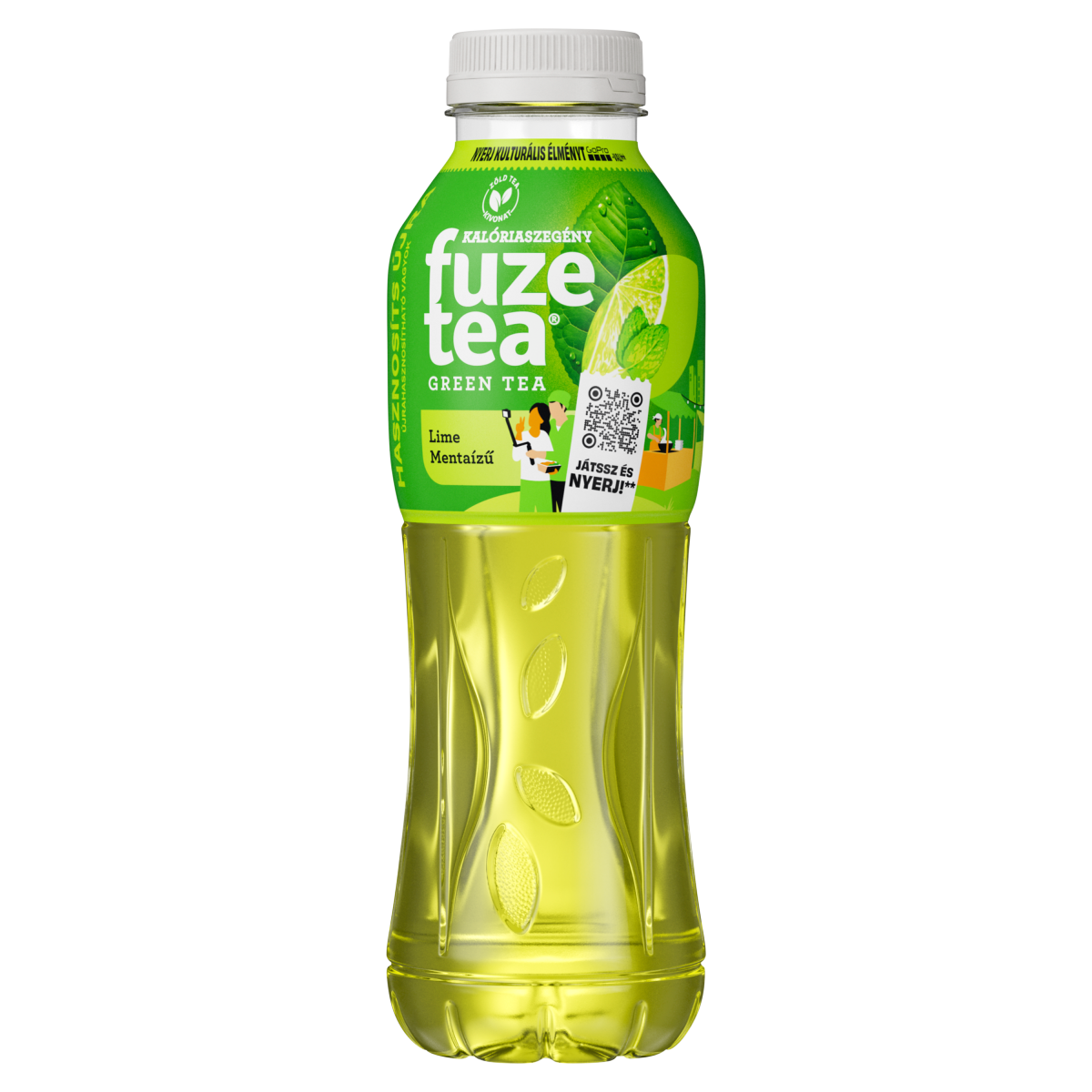 fuzetea szénsavmentes lime- és mentaízű üdítőital zöld tea kivonattal 500 ml