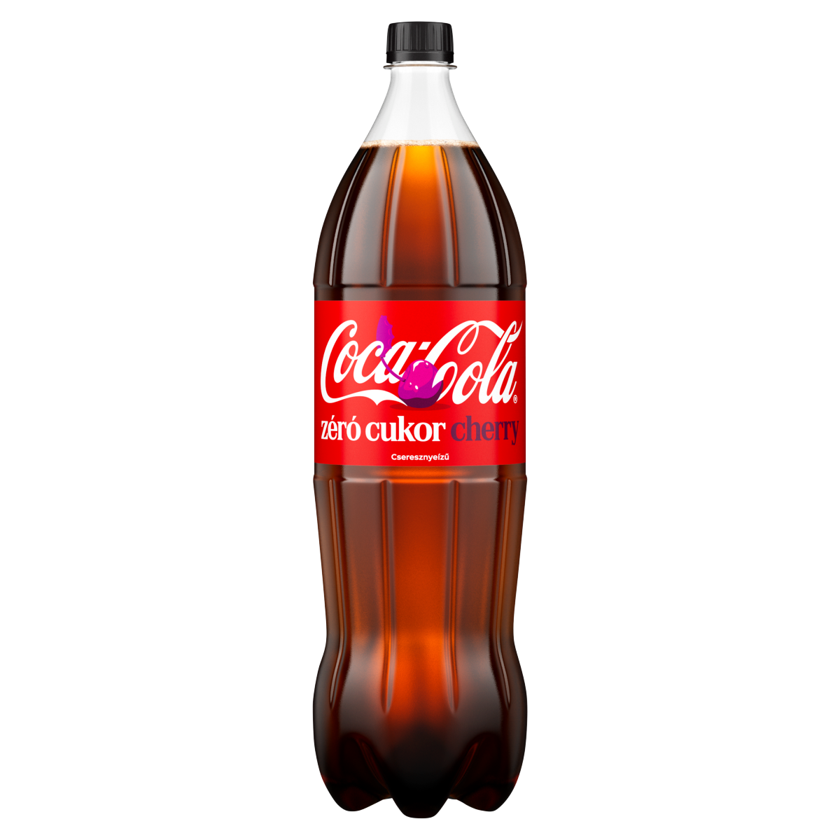 Coca Cola Coca-Cola Zero Cherry colaízű energiamentes szénsavas üdítőital cseresznye ízesítéssel 1,75 l