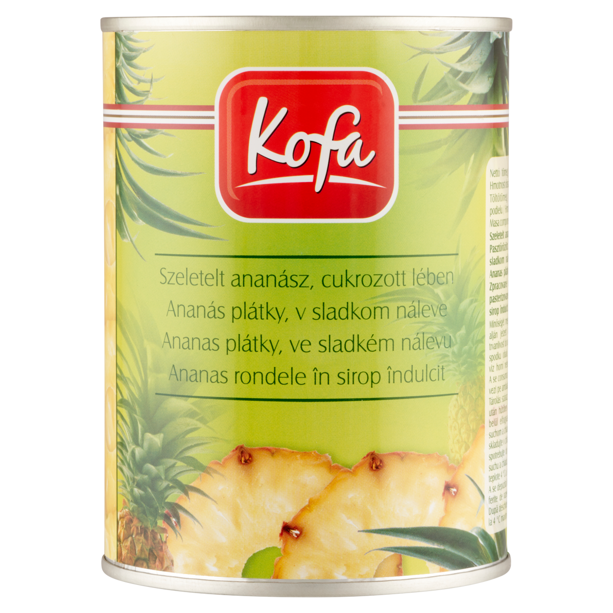 Kofa szeletelt ananász cukrozott lében 565 g