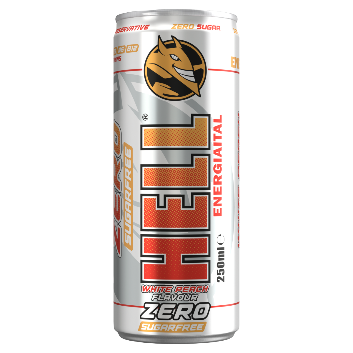 HELL Zero White peach Szénsavas Energiaital 250 ml