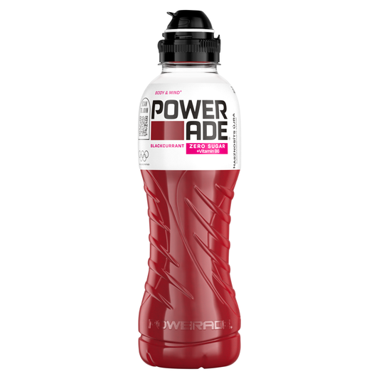 POWERADE Body&Mind Szénsavmentes, Feketeribizli-ízű, Energiamentes Üdítőital Édesítőszerrel 500 ml