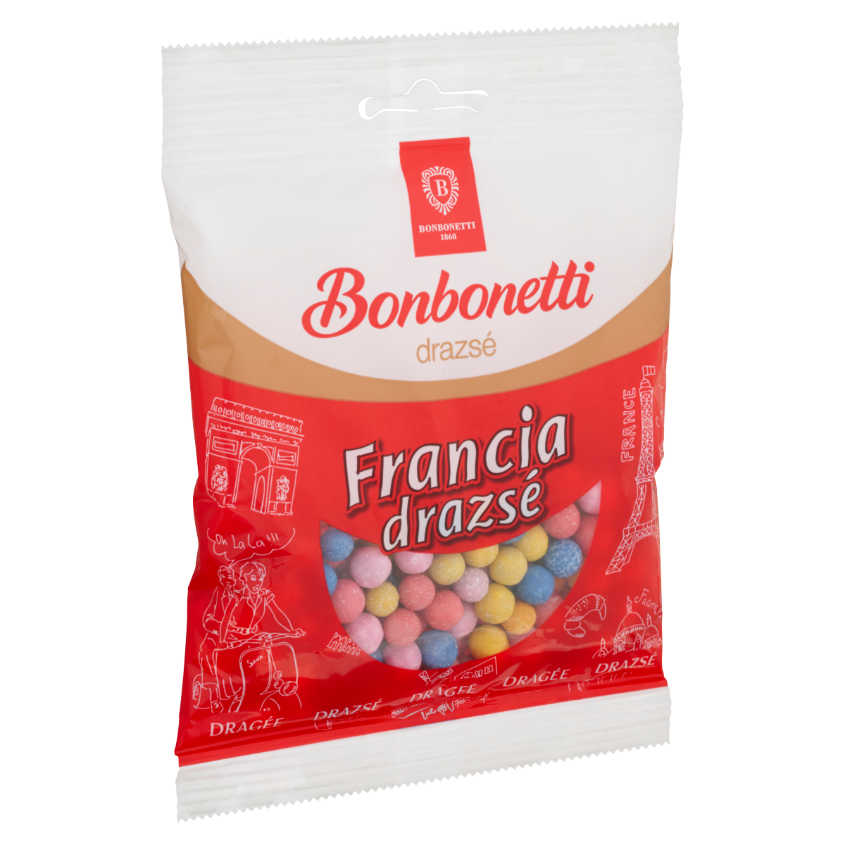 Bonbonetti Franciadrazsé kakaós cukordrazsé 70 g