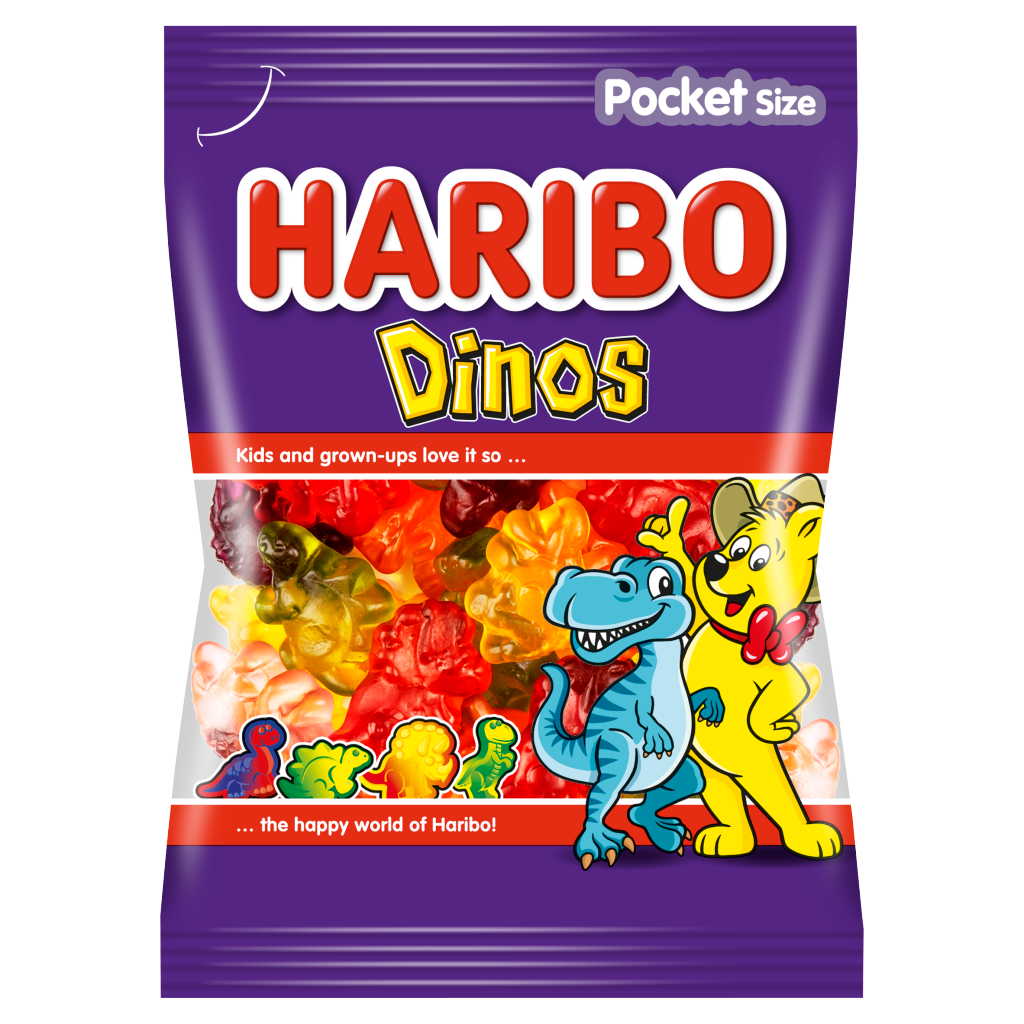 HARIBO Dinos gyümölcsízű gumicukorka 100 g