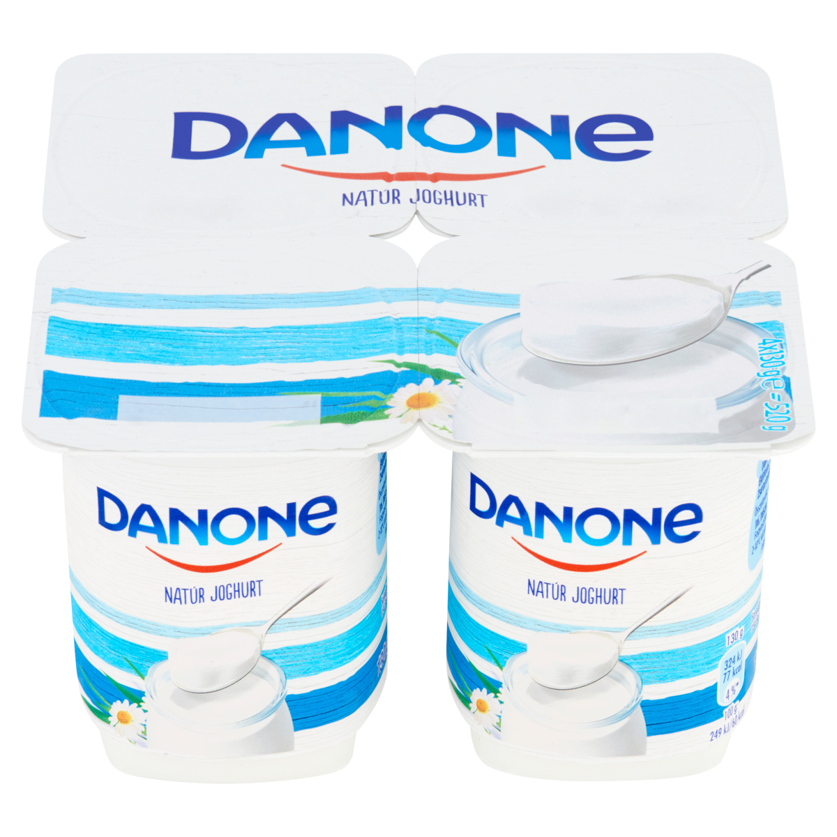 DANONE natúr joghurt (4 x 130 g) 520 g
