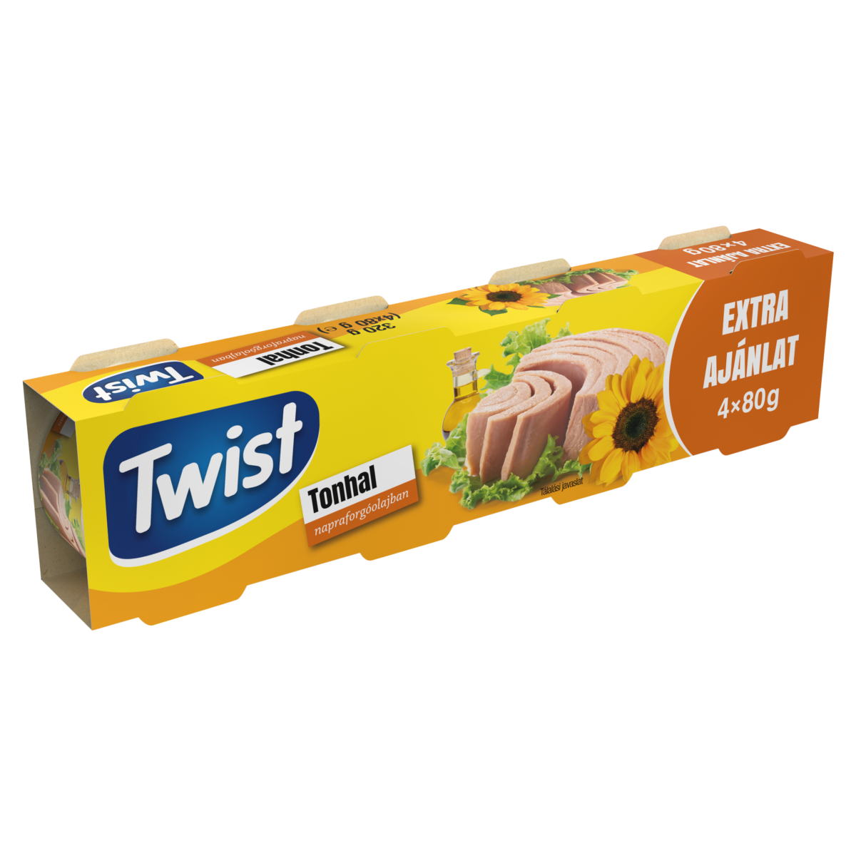 TWIST tonhaltörzs napraforgóolajban 4 x 80 g (320 g)