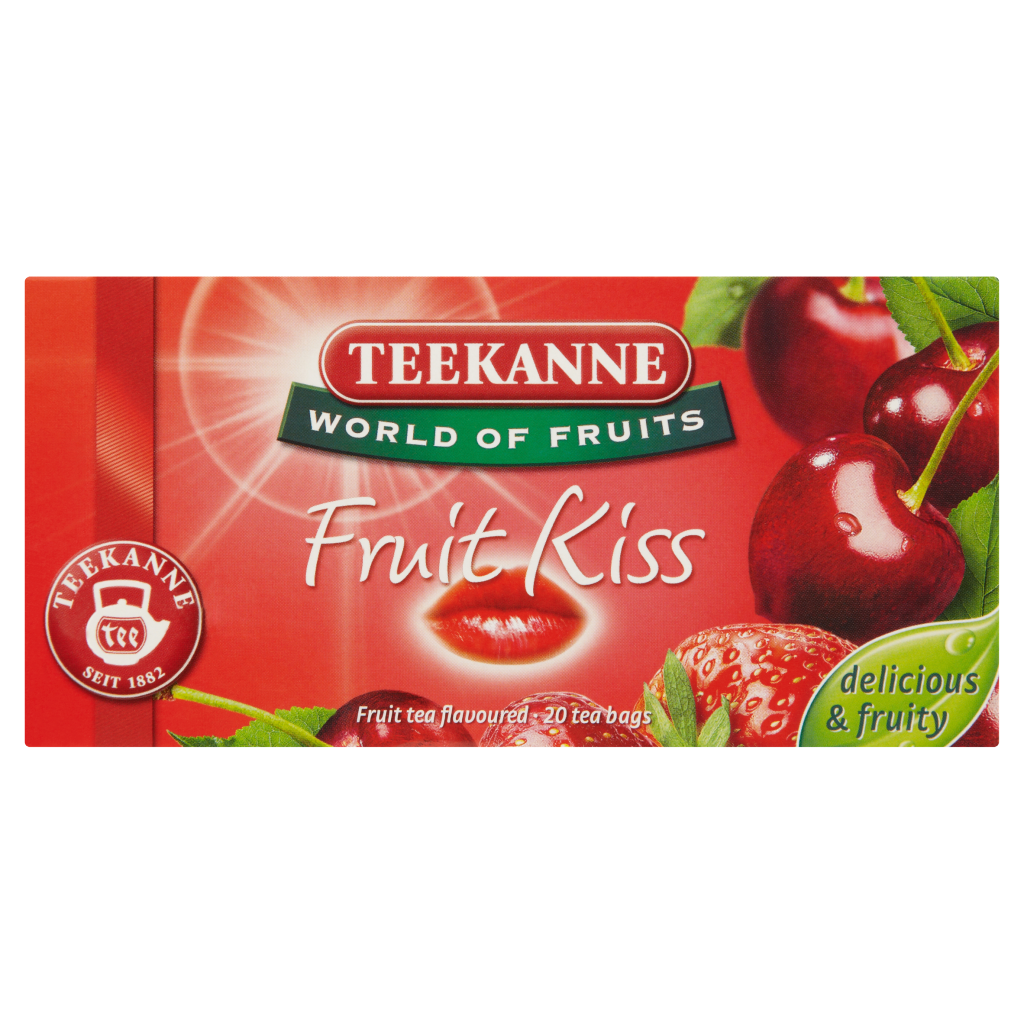 TEEKANNE World of Fruits cseresznye- és eperízesítésű gyümölcstea keverék 20 filter 50 g