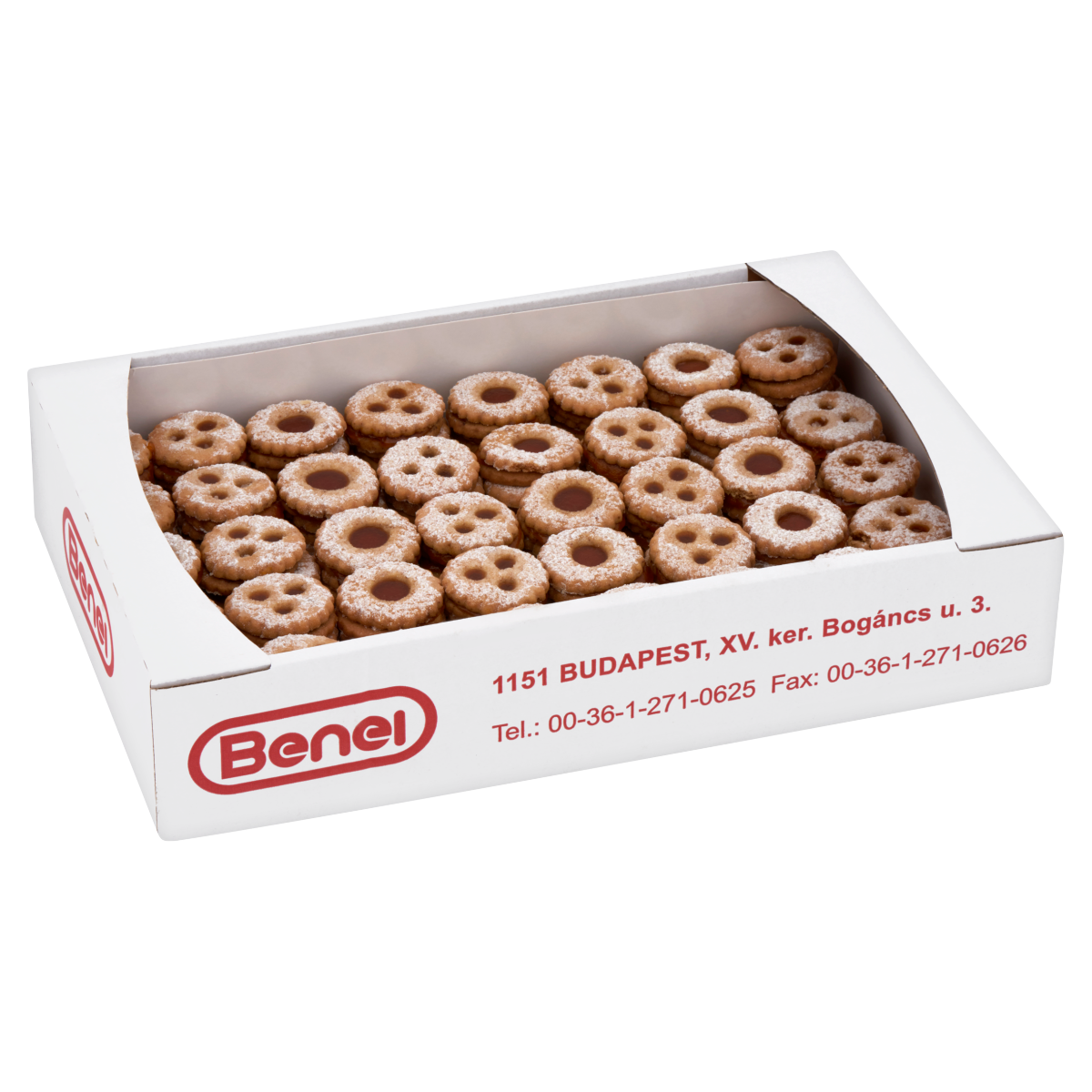 Benei Kis Linzer Koszorú Édes Teasütemény 2,5 kg