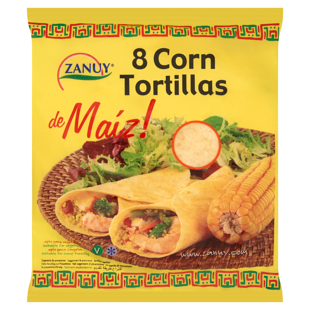 Zanuy kukorica tortilla 8 db 320 g