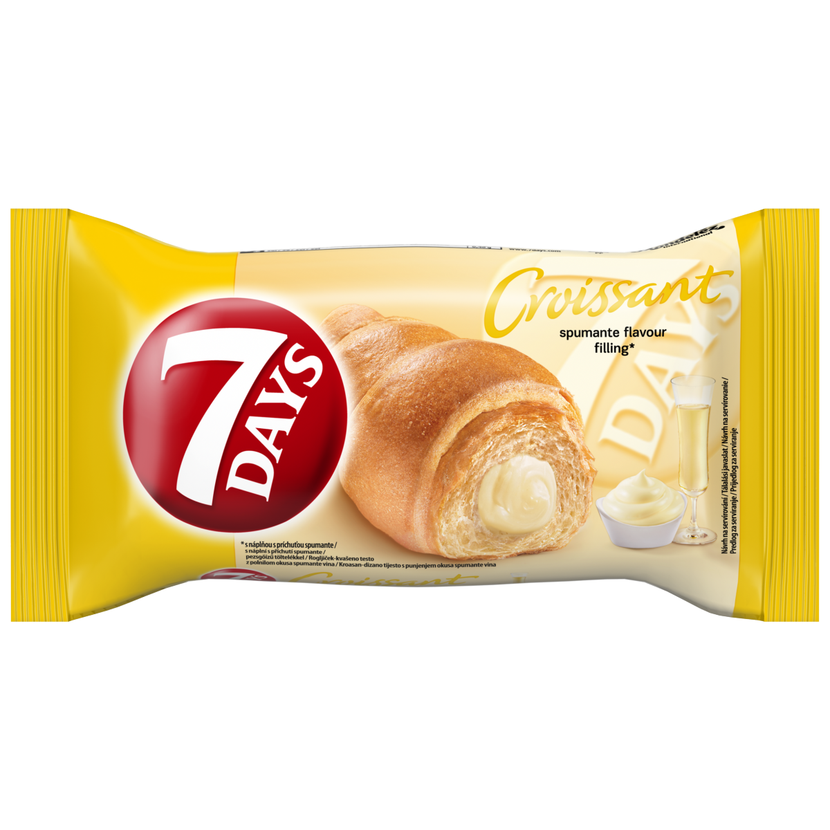 7DAYS Croissant Pezsgő Ízű Töltelékkel 60 g