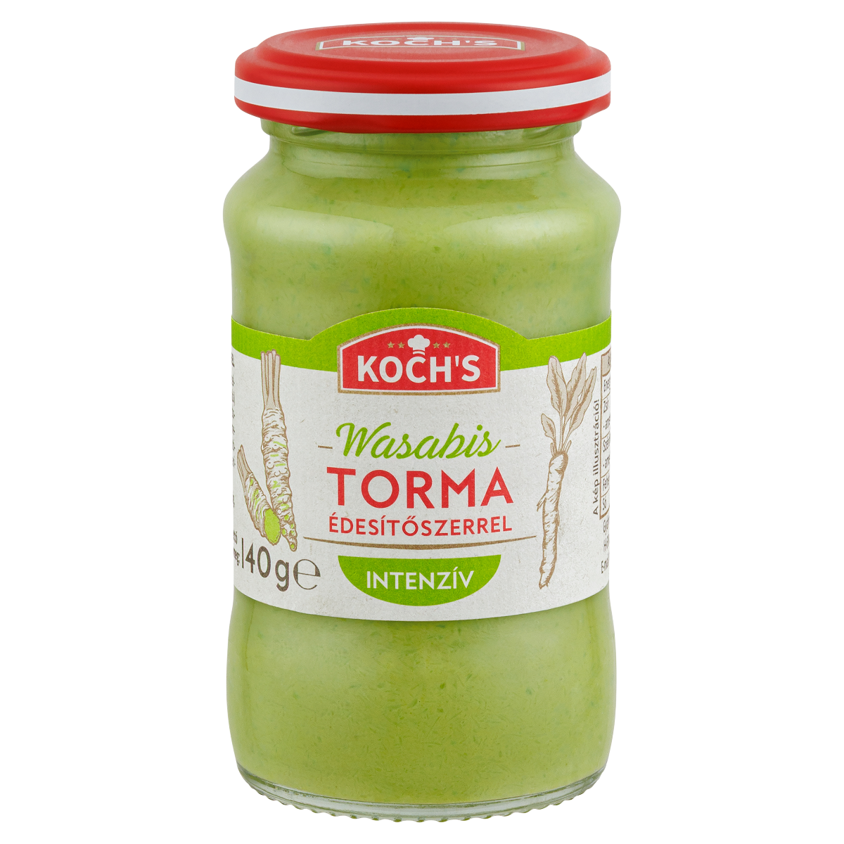 Koch's KOCHs csípős wasabi torma édesítőszerrel 140 g