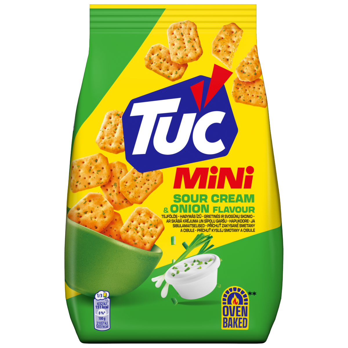 TUC Mini tejfölös-hagymás ízű kréker 100 g