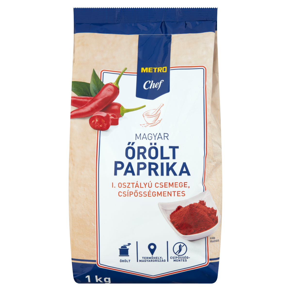 METRO Chef Csípősségmentes Magyar Őrölt Paprika 1 kg